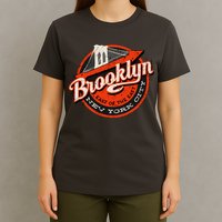 Brooklyn Bridge Retro New York Logo T-Shirt