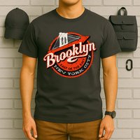 Brooklyn Bridge Retro New York Logo T-Shirt