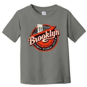 Brooklyn Bridge Retro New York Logo Toddler T-Shirt