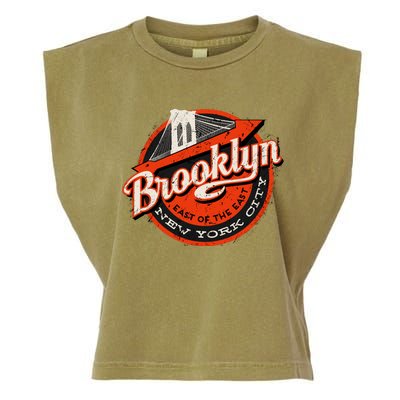 Brooklyn Bridge Retro New York Logo Garment-Dyed Women's Muscle Tee