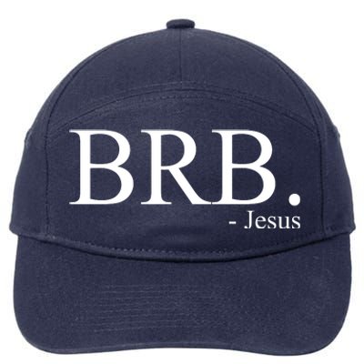 BRB Be Right Back Jesus 7-Panel Snapback Hat