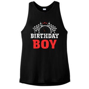 Birthday Boy Race Car Racing Car Driver Birthday Crew Ladies PosiCharge Tri-Blend Wicking Tank