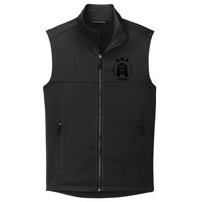 Brb Be Right Back Jesus Collective Smooth Fleece Vest