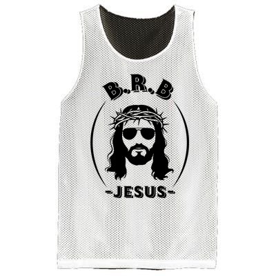 Brb Be Right Back Jesus Mesh Reversible Basketball Jersey Tank