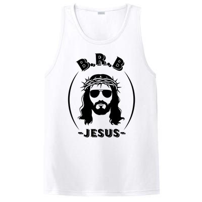 Brb Be Right Back Jesus PosiCharge Competitor Tank