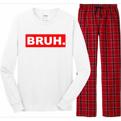 Bruh Long Sleeve Pajama Set