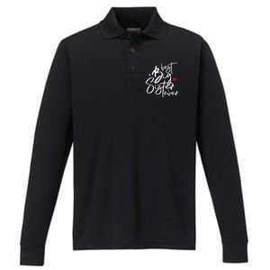 Best Big Sister Ever Big Sister Performance Long Sleeve Polo