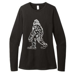 Bigfoot Believe Sasquatch Costume Halloween Gift Womens CVC Long Sleeve Shirt