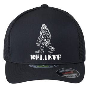 Bigfoot Believe Sasquatch Costume Halloween Flexfit Unipanel Trucker Cap