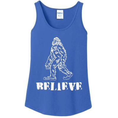 Bigfoot Believe Sasquatch Costume Halloween Ladies Essential Tank