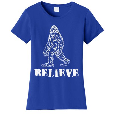 Bigfoot Believe Sasquatch Costume Halloween Women's T-Shirt