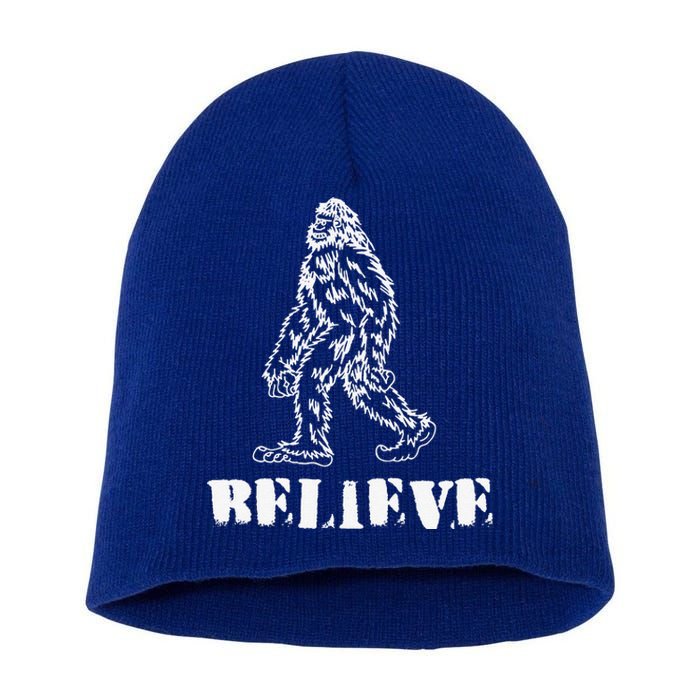 Bigfoot Believe Sasquatch Costume Halloween Short Acrylic Beanie