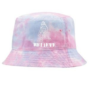 Bigfoot Believe Sasquatch Costume Halloween Tie-Dyed Bucket Hat