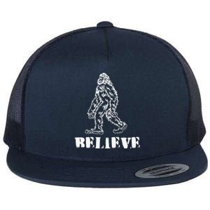 Bigfoot Believe Sasquatch Costume Halloween Flat Bill Trucker Hat