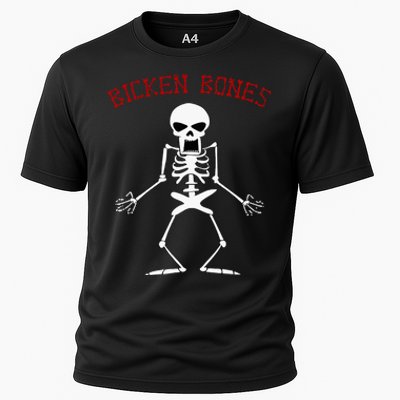 Bicken Bones Skeleton Halloween Funny Bones Love Cooling Performance Crew T-Shirt