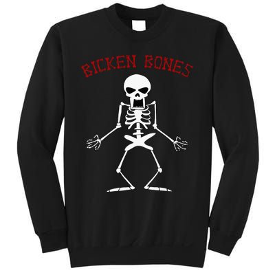 Bicken Bones Skeleton Halloween Funny Bones Love Sweatshirt