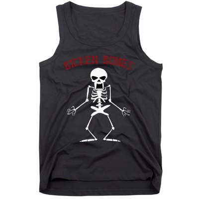 Bicken Bones Skeleton Halloween Funny Bones Love Tank Top