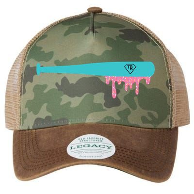 Baseball Bat Sprinkle Drip Legacy Tie Dye Trucker Hat