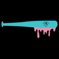 Baseball Bat Sprinkle Drip Cooling Performance Crew T-Shirt
