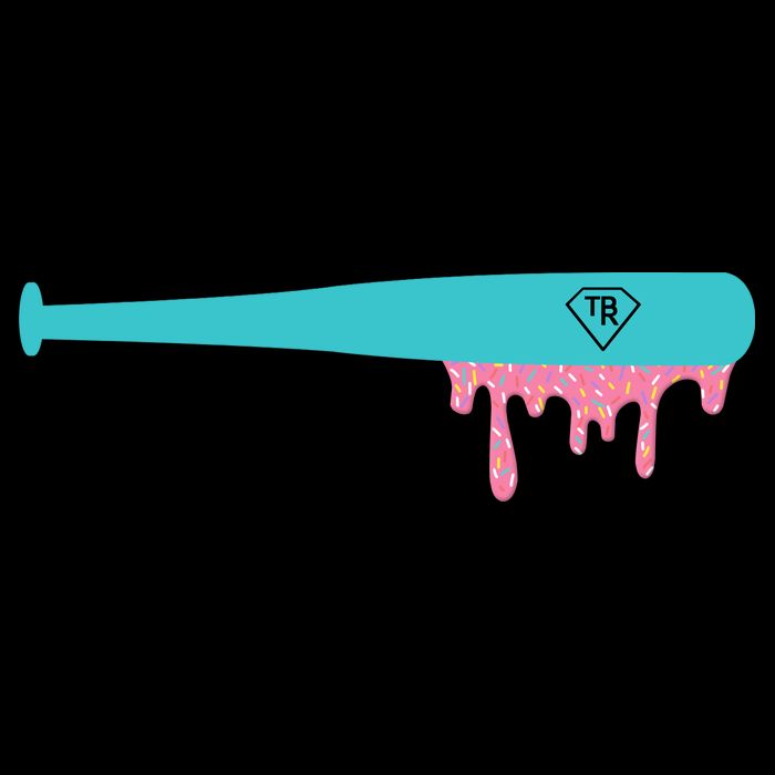 Baseball Bat Sprinkle Drip Cooling Performance Crew T-Shirt