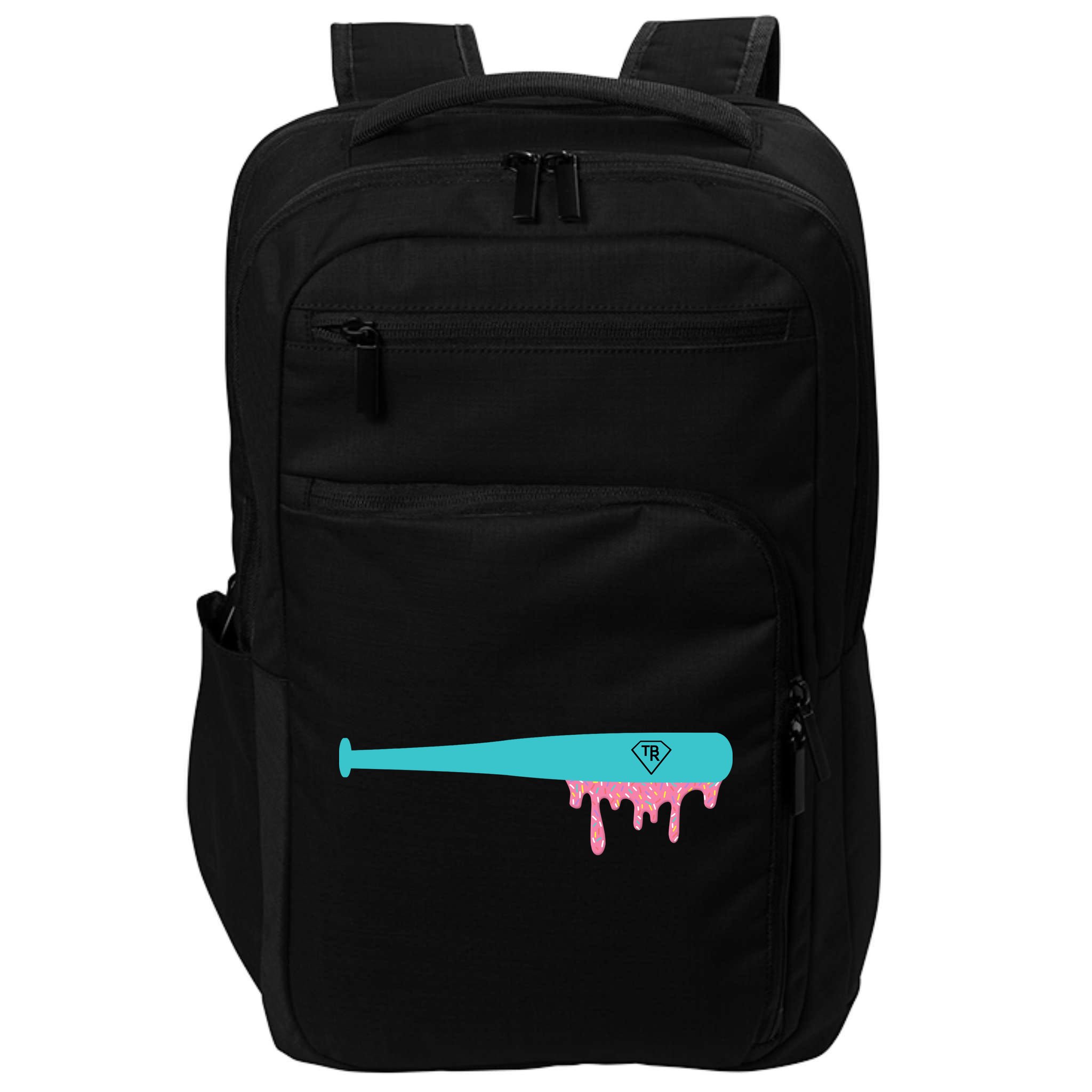 Baseball Bat Sprinkle Drip Impact Tech Backpack