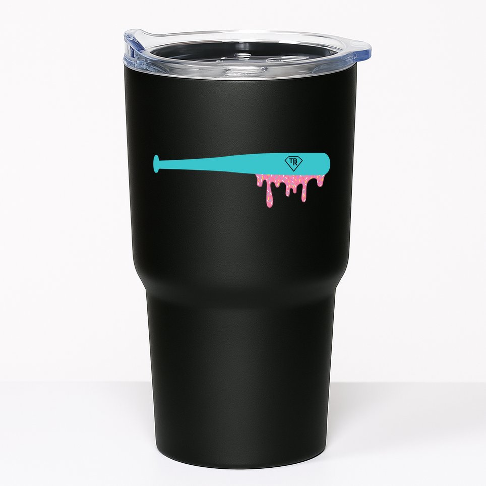 Baseball Bat Sprinkle Drip Tumbler