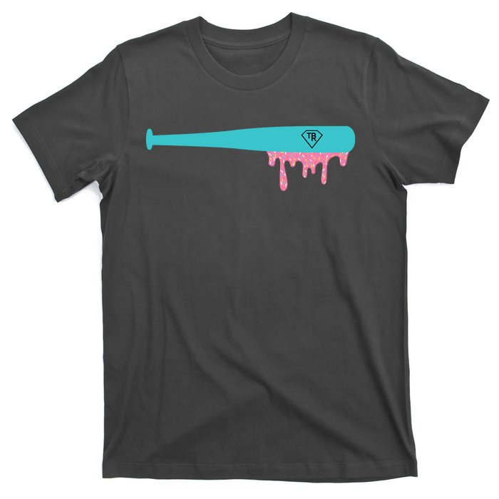 Baseball Bat Sprinkle Drip T-Shirt