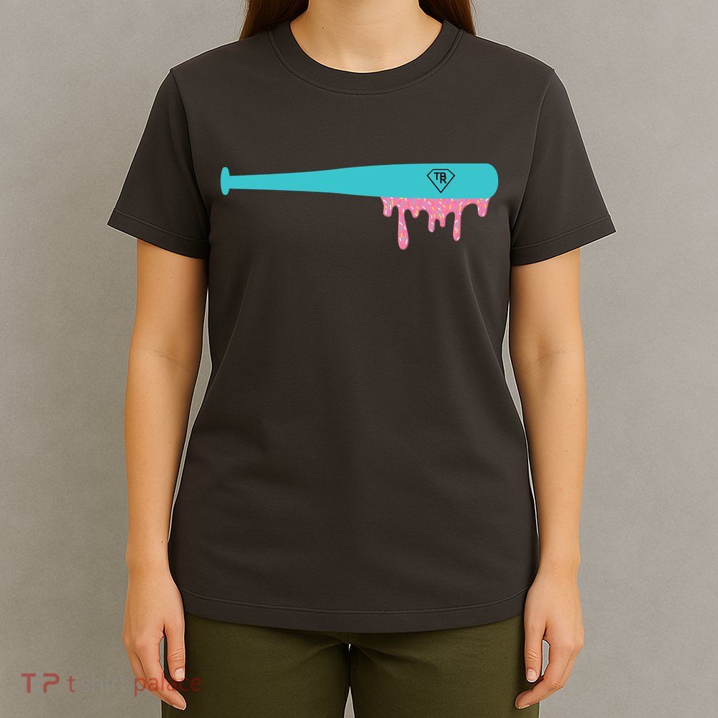 Baseball Bat Sprinkle Drip T-Shirt