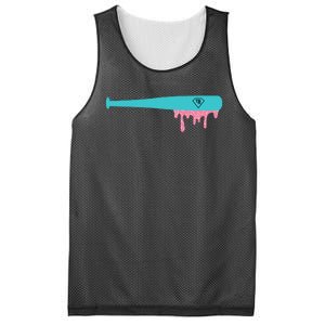 Baseball Bat Sprinkle Drip Mesh Reversible Basketball Jersey Tank