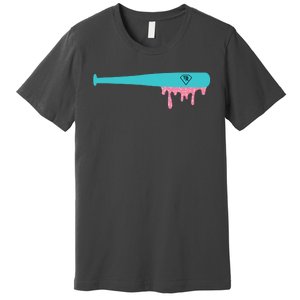 Baseball Bat Sprinkle Drip Premium T-Shirt