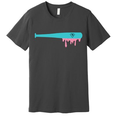 Baseball Bat Sprinkle Drip Premium T-Shirt