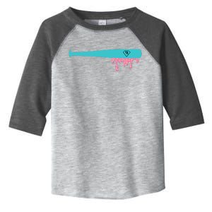 Baseball Bat Sprinkle Drip Toddler Fine Jersey T-Shirt