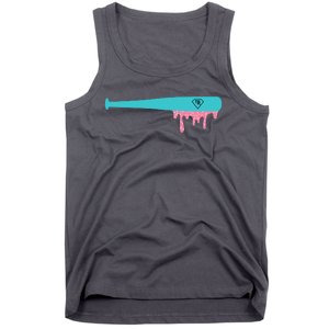 Baseball Bat Sprinkle Drip Tank Top