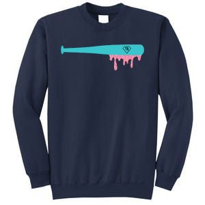 Baseball Bat Sprinkle Drip Sweatshirt