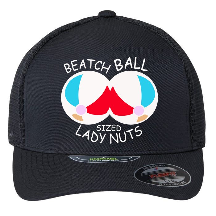 Beach Ball Sized Lady Nuts Flexfit Unipanel Trucker Cap