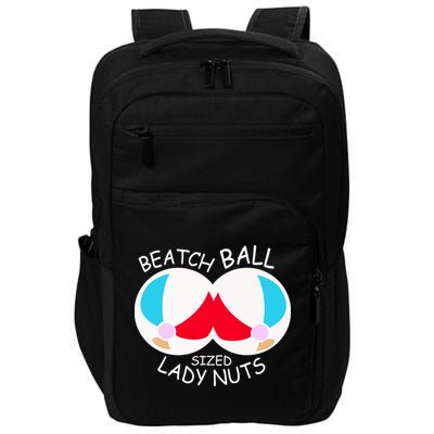 Beach Ball Sized Lady Nuts Impact Tech Backpack
