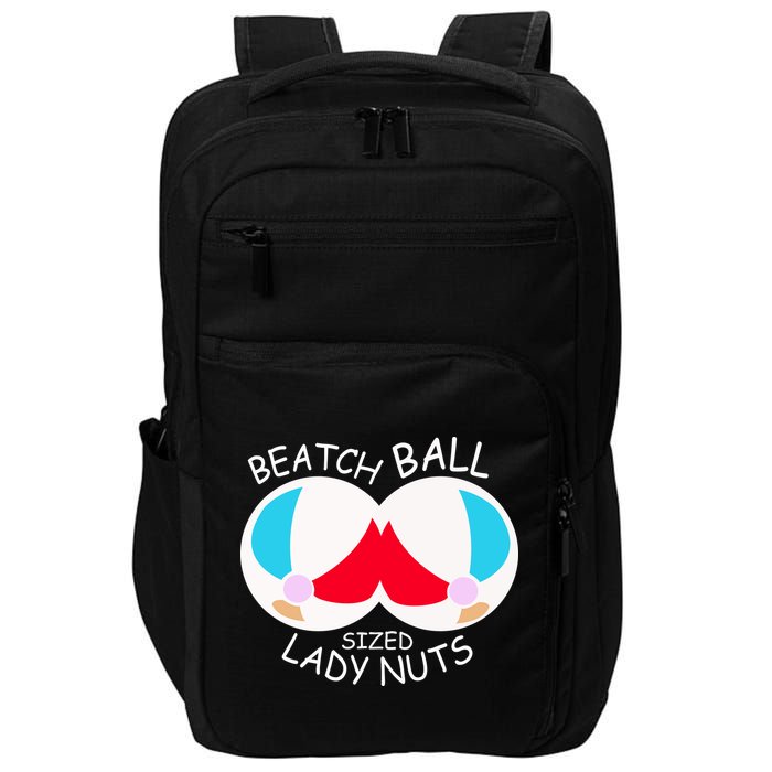Beach Ball Sized Lady Nuts Impact Tech Backpack