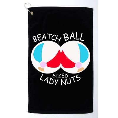 Beach Ball Sized Lady Nuts Golf Towel