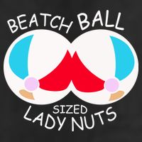 Beach Ball Sized Lady Nuts Golf Towel