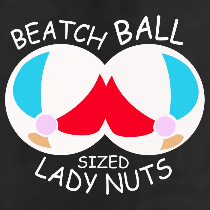 Beach Ball Sized Lady Nuts Golf Towel