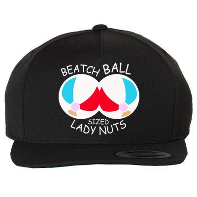 Beach Ball Sized Lady Nuts Wool Snapback Cap