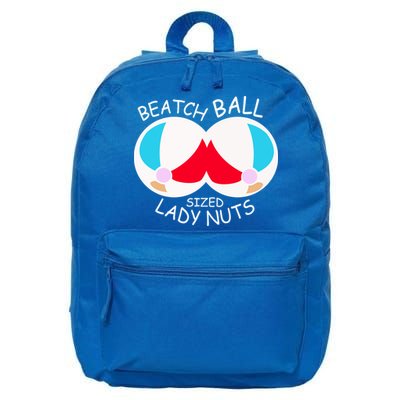 Beach Ball Sized Lady Nuts 16 in Basic Backpack