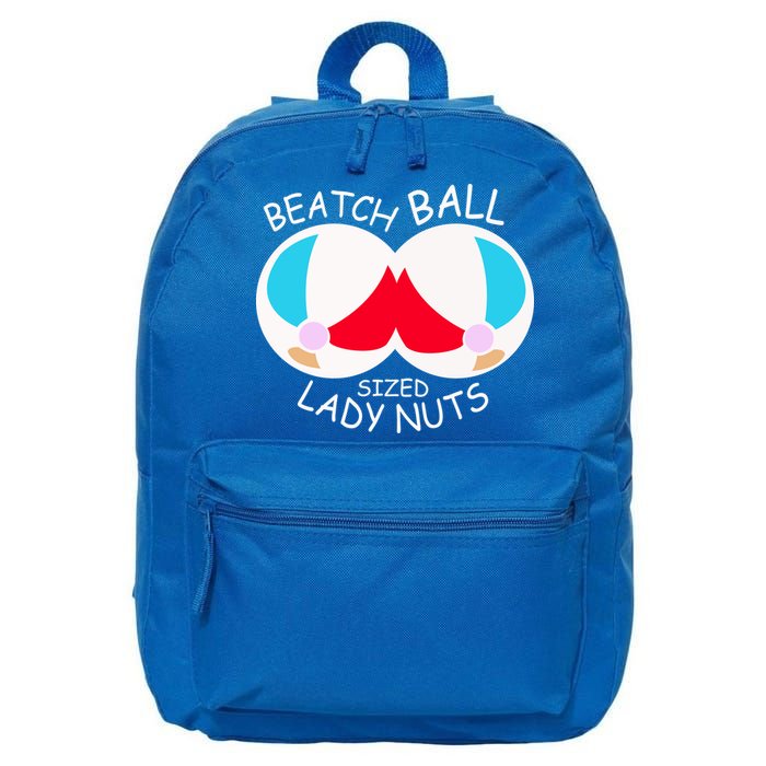 Beach Ball Sized Lady Nuts 16 in Basic Backpack