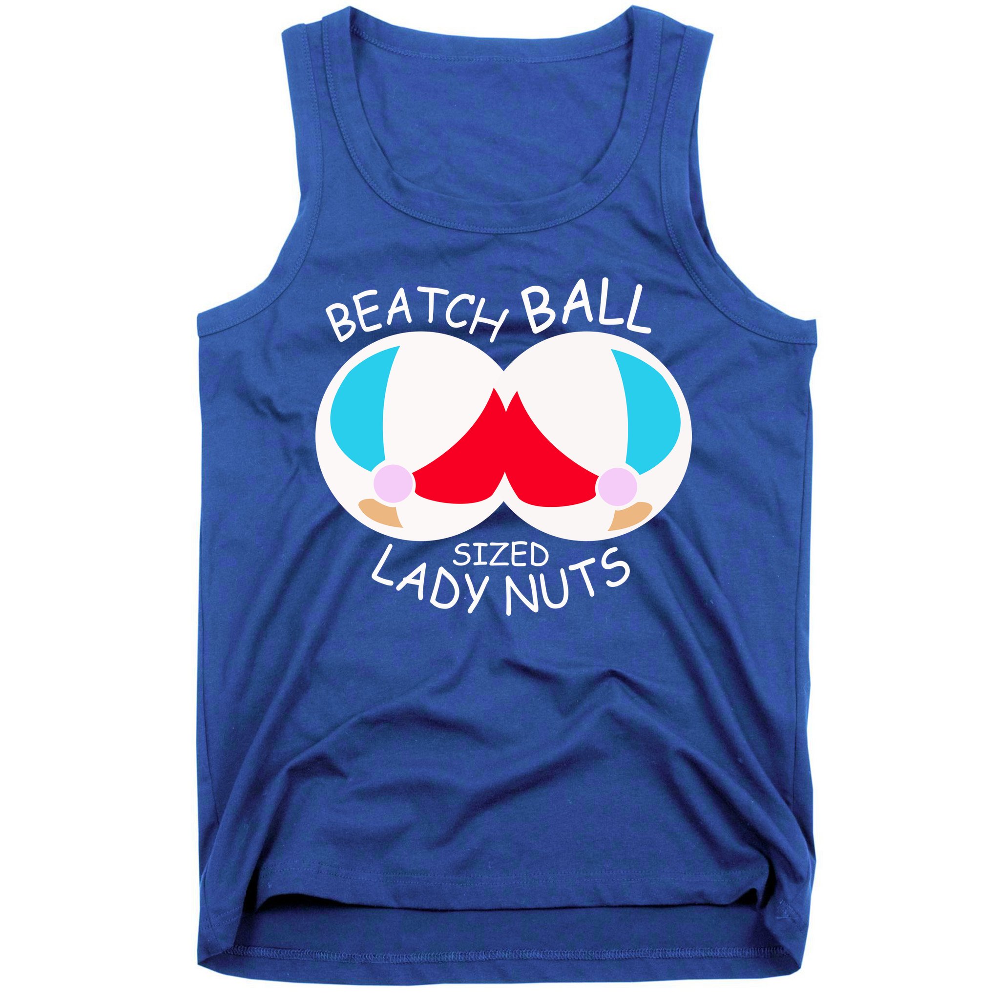 Beach Ball Sized Lady Nuts Tank Top