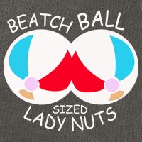 Beach Ball Sized Lady Nuts Cotton Canvas Backpack