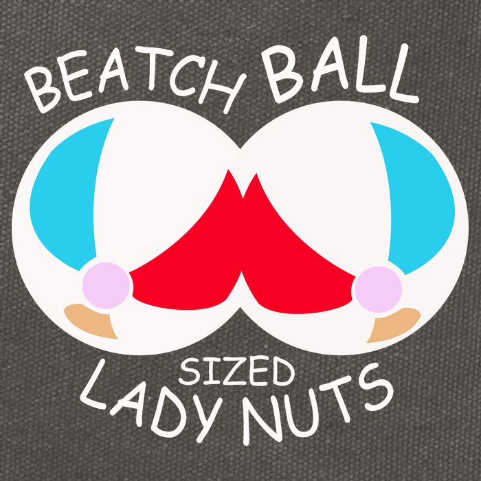 Beach Ball Sized Lady Nuts Cotton Canvas Backpack