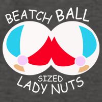 Beach Ball Sized Lady Nuts Vector Backpack