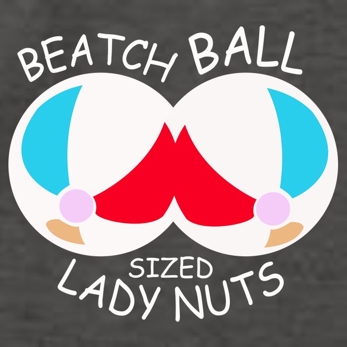 Beach Ball Sized Lady Nuts Vector Backpack