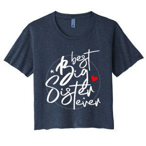 Best Big Sister Ever Big Sister Women's Crop Top Tee