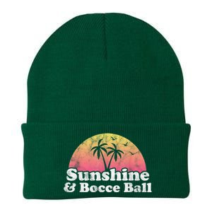 Bocce Ball Sunshine And Bocce Ball Knit Cap Winter Beanie